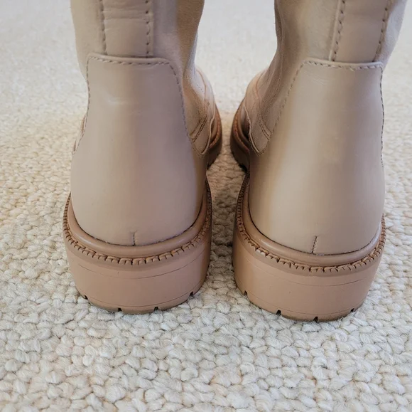Sam Edelman Leone Leather Lug Chunky Sole Chelsea Boots Size 8.5M Suede. - Picture 8 of 13